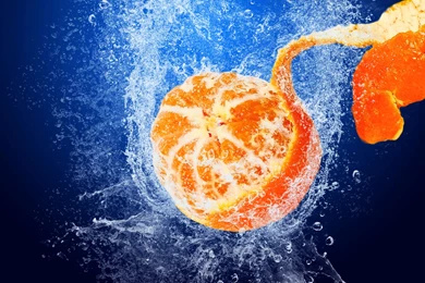 Orange Blue Splash Wallpapers