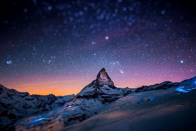 Georgeus Mountain Wallpapers Orange Blue   Simply Wallpapers   Just ...