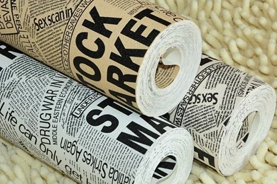 Online Get Cheap Vintage Newspaper Wallpapers  Aliexpress.com ...