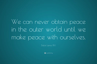 Dalai Lama XIV Quote: “We Can Never Obtain Peace In The Outer ...