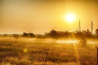 Full HD Wallpapers Grass Field Sunrise Kansas, Desktop Backgrounds ...