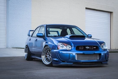 Download Wallpapers 1366x768 Subaru, Impreza, Wrx, ​​sti, Blue ...