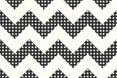 Black & White Chevron Stripes With Polka Dots Wallpapers KS2311 ...