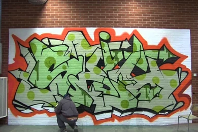 A Wallpapers Graffiti Design Is Born At Photowall HQ   By Graffiti ...