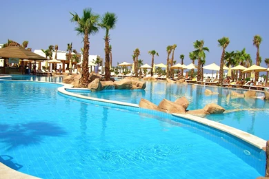 Hotels On The Beach In The Resort Of Sharm El Sheikh, Egypt ...