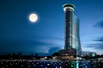 Cityscapes Lights Architecture Moon Thailand Hotels Wallpapers ...