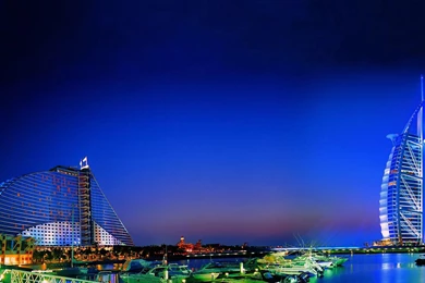 Modern Dubai Hotels At Night >> HD Wallpaper, Get It Now!