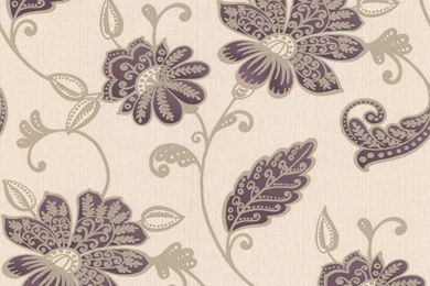 Graham & Brown Juliet Jacobean Floral Trail Textured Glitter Wallpapers