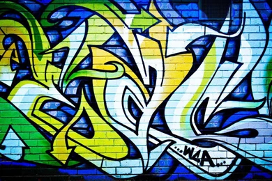 Pink Graffiti Wall Mural