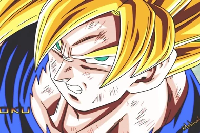 Dragon Ball Z Goku SSJ Wallpapers By Makina654 By Makina654 On ...