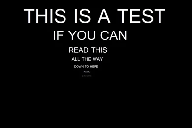 This Is A Test Wallpapers Typography Wallpapers