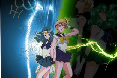 Sailor Uranus & Sailor Neptune   Sailor Moon Wallpapers (23589062 ...