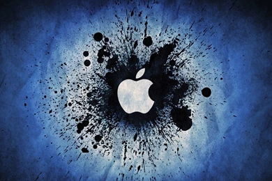 Blue Apple Inc. Grunge Logos Graphic Design Wallpapers ...