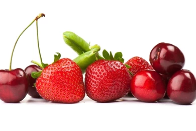 1920x1080 Strawberries Cherries Wallpapers