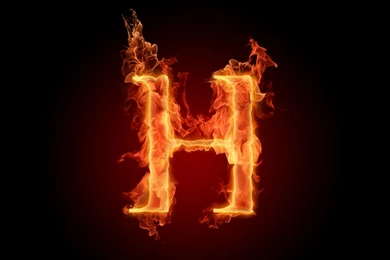Flaming H Computer Wallpapers, Desktop Backgrounds