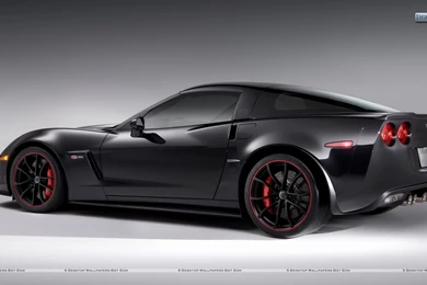 Black Chevrolet Centennial Edition Corvette Z06 Side Pose Wallpapers