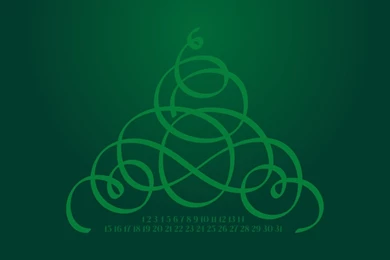 Download "Calligraphy", A Free Christmas Holiday Wallpapers