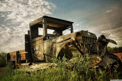 Old Rusty Car HD Desktop Wallpapers : Widescreen : High Definition ...