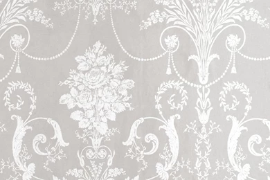 Josette White/Dove Grey Damask Wallpapers At Laura Ashley