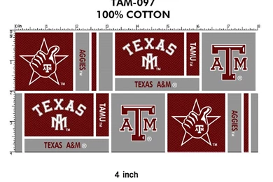 Texas A And M University Fabric Super Soft Collegiate Classic ...