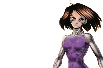 Battle Angel Alita Gally Gunnm Bodysuits White Backgrounds ...