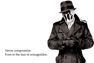 Watchmen Rorschach White Backgrounds