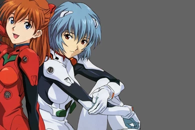 Rei And Asuka   Neon Genesis Evangelion Wallpapers   Anime ...