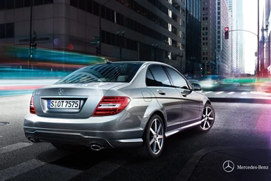 Mercedes   Benz C Class 30757   Automotive Wallpapers   Traffic