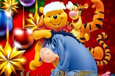 Merry Christmas Wallpapers Pooh Tigger Eeyore