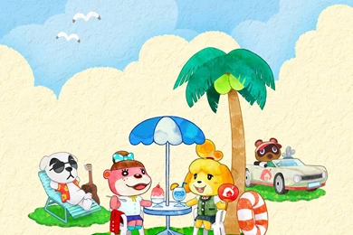 Cute Summer Animal Crossing: Happy Home Designer Wallpapers From ...
