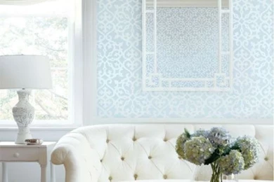 Derbyshire Damask Wallpapers In Light Blue   All Wallpapers ...