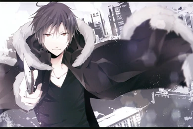 Maine DURARARA!! Orihara Izaya Dagger Fur City Wallpapers ...