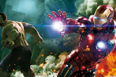 The Avengers   Hulk And Ironman HD Desktop Wallpapers : Widescreen ...