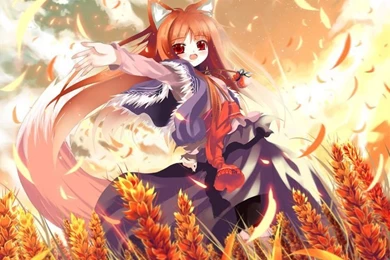 Spice And Wolf: Holo The Wise Wolf Wallpaper. The Colors Are Just ...