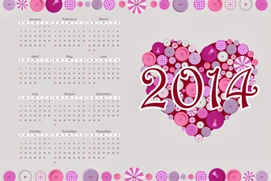 Amazing Designs 2014 Calendar Wallpapers