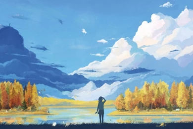 1920x1080 Anime Artwork Landscape Desktop PC And Mac Wallpapers