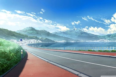 Anime Landscape HD Desktop Wallpapers : High Definition ...