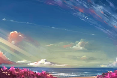 Anime, Landscape, Sky Wallpapers HD