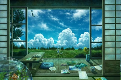 Anime, Landscape Wallpapers HD