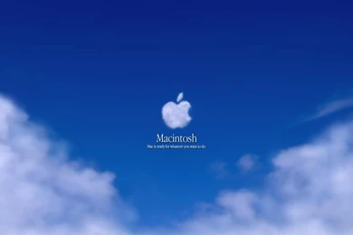 Apple Inc Logos Macintosh Sky Blue Hd Wallpapers   (