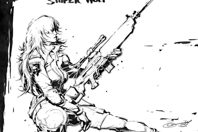 Sniper Wolf Lineart By Scabrouspencil On DeviantArt