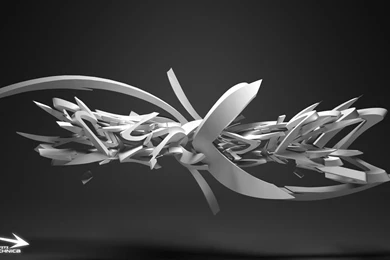 Graffiti 3D Silver Color HD Wallpapers Wide