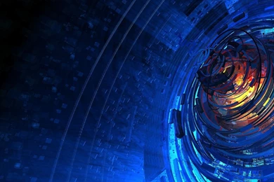 Multi Monitor Dual Screen Blue Reactor Wallpapers HD