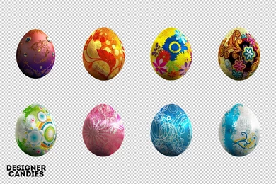 Free Easter Egg Renders Pack   DesignerCandies