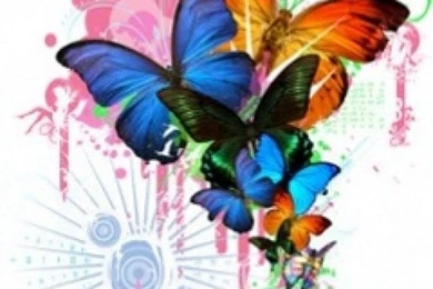 Abstract Butterfly Wallpapers Puzzle