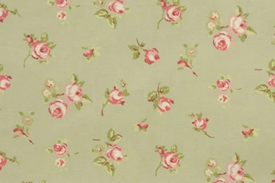 Studio G Rosebud Fabric   Sage F0299 04