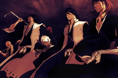 Anime Series Bleach Cool Guys Group Characters Renji Long Hair ...