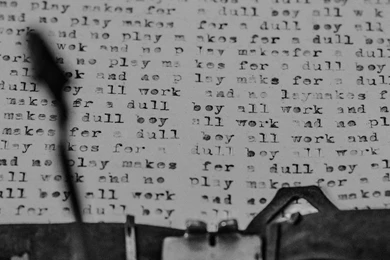 The Shining Typewrite BW Psycho Wallpapers