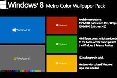 Windows 8 Metro Color Wallpapers Pack • WindowsWiki