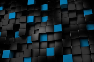 YouWall   Black And Blue Cubes Wallpapers   Wallpaper,wallpapers ...